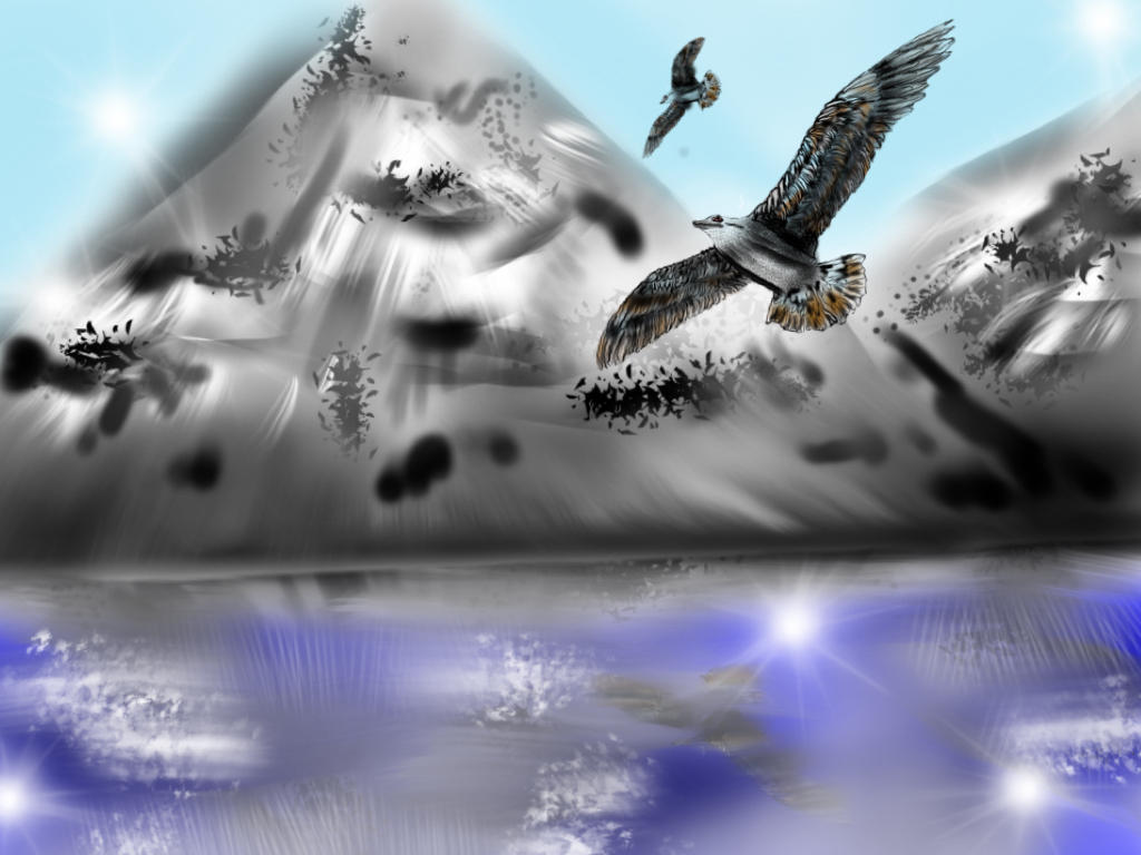 Bird Falling Deviantart FLYING BIRDS by lynssc on DeviantArt