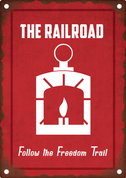 Fallout 4 Railroad Tin Sign