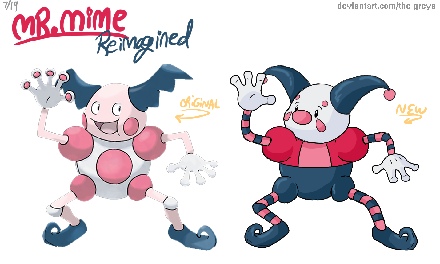 Pokemon Reimagined: Mr. Mime by The-Greys on DeviantArt