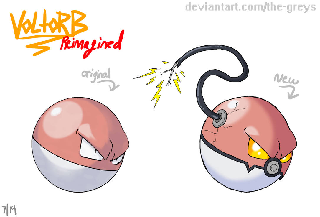 Pokemon Reimagined: Voltorb by The-Greys on DeviantArt