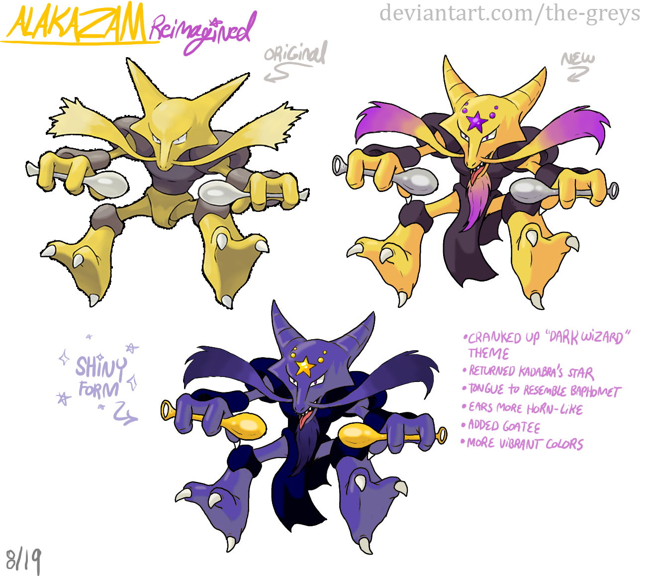 Pokemon Reimagined: Alakazam by The-Greys on DeviantArt