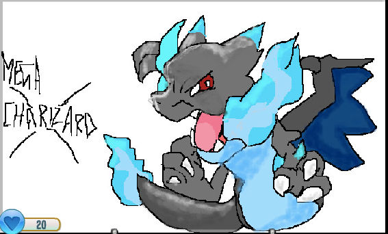 mega charizard x by cerulean-draws on DeviantArt