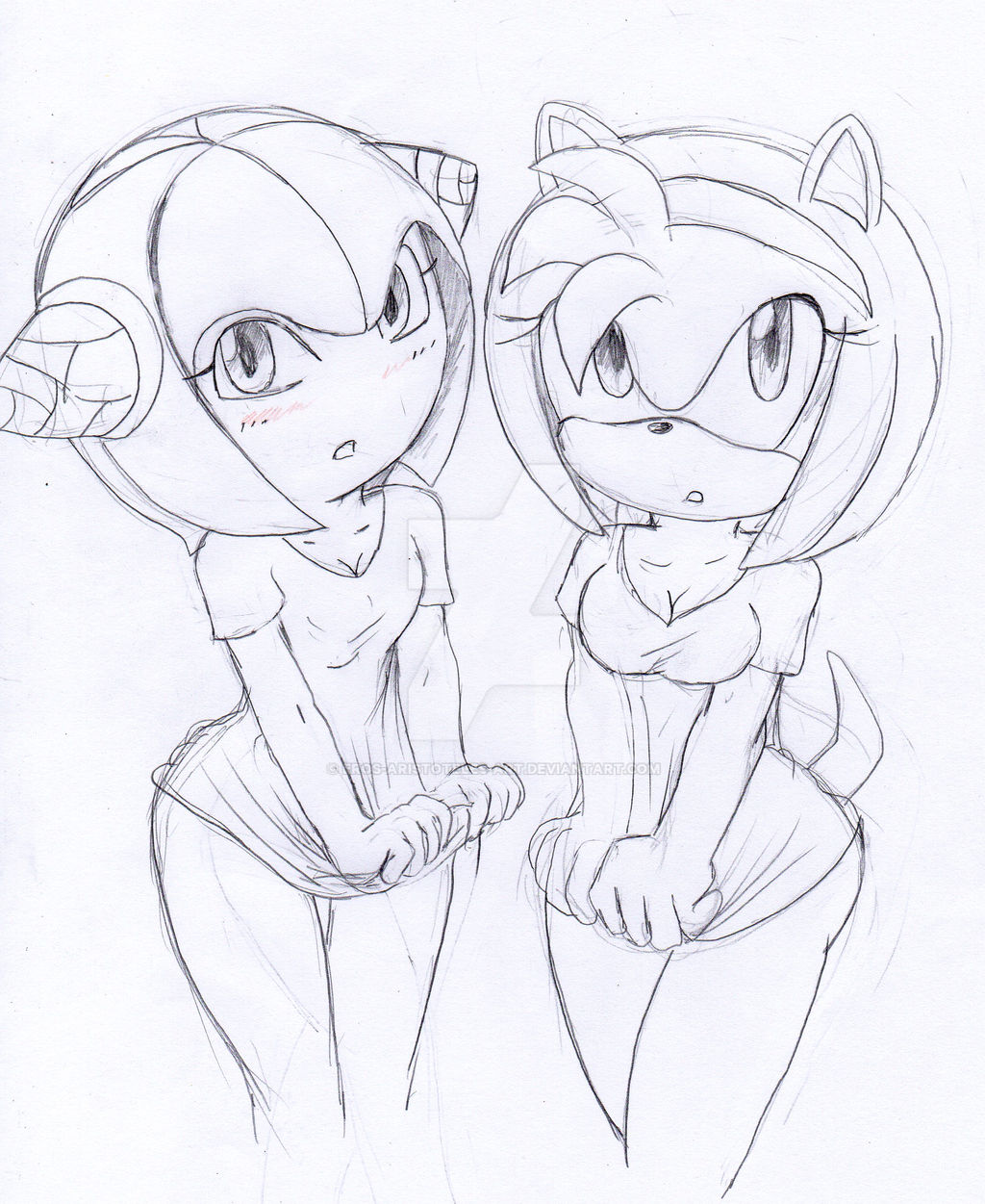 Cosmo the seedrian  And Amy Rose