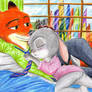 Zootopia Nick and judy  love