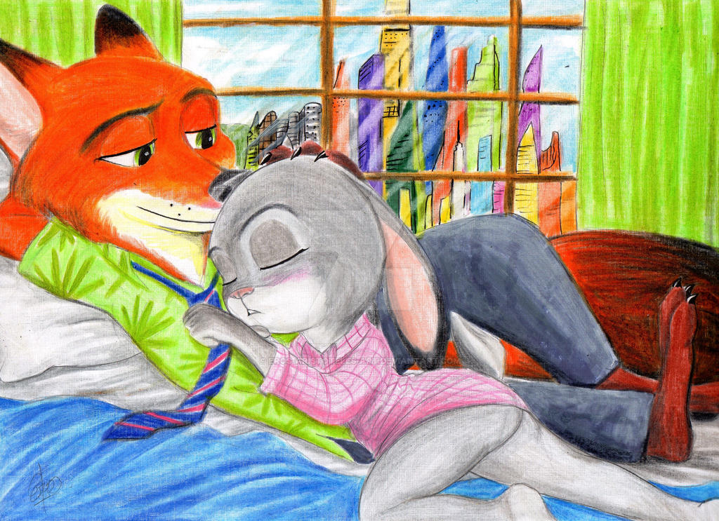 Zootopia Nick and judy  love