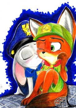 Judy hopps police and Nick wilde scout