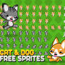 Cat and Dog - Free Sprites