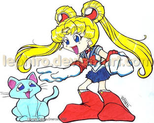 Sailor Moon and Kitty