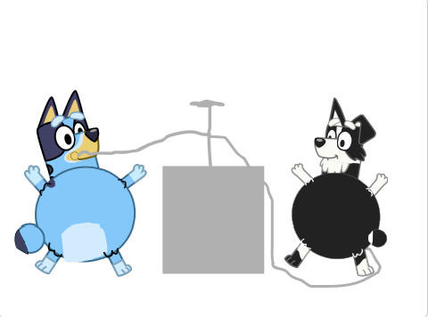 bluey and mackenzie inflation by antonpantus40 on DeviantArt