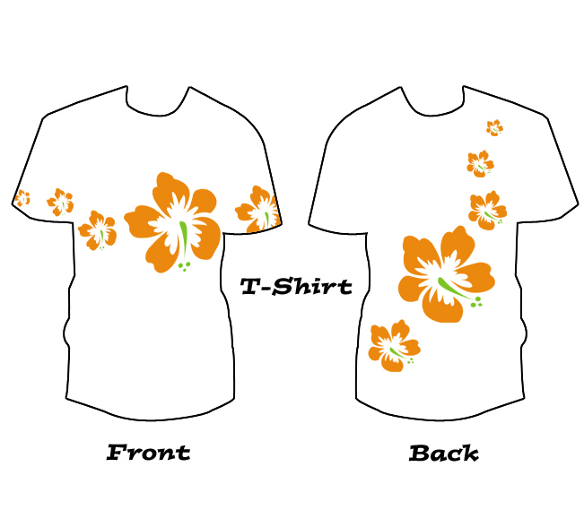 T-shirt flowers