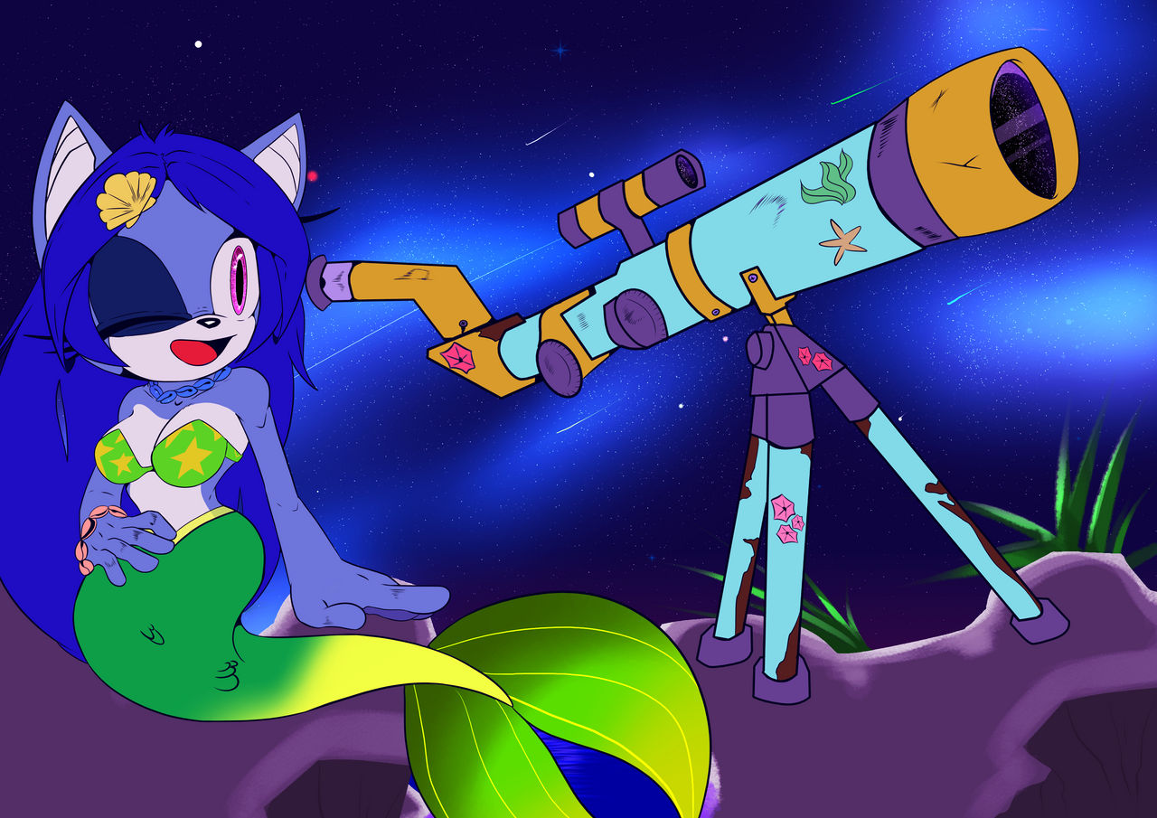 The Mermaid And The Night Sky