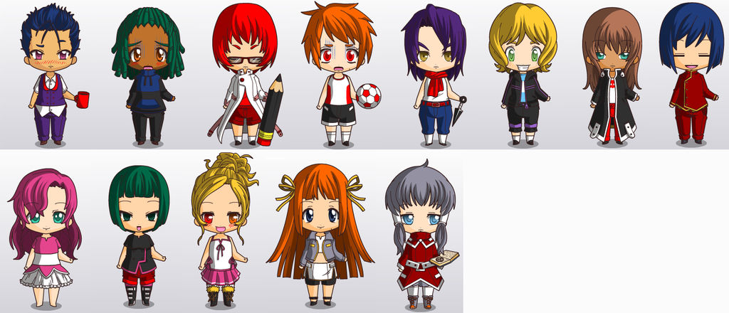 they could be possible Dangan Ronpa OCs by Carol-aredesu on DeviantArt