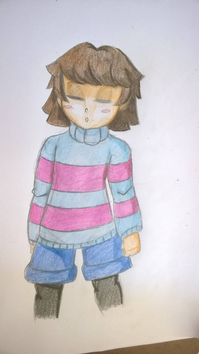 Cross Frisk Frisk my last 2015 drawing about Undertale by Carol-aredesu on DeviantArt