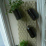 Upcycled vertical herbs