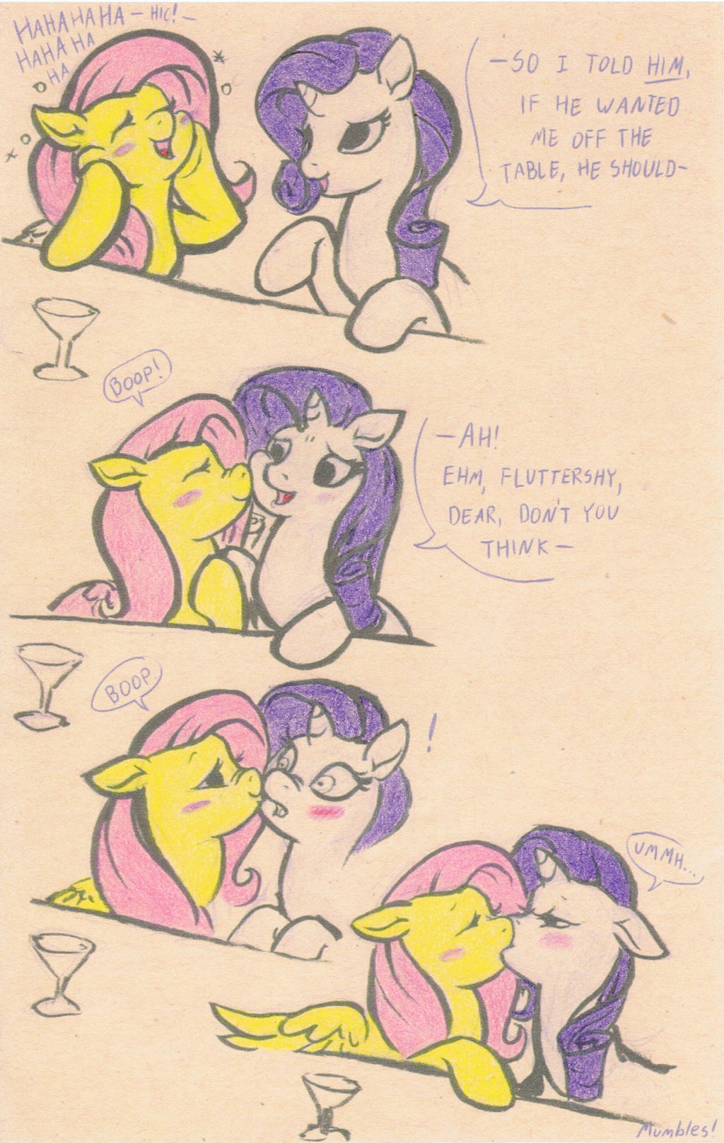 Drinks at Rarity's colored