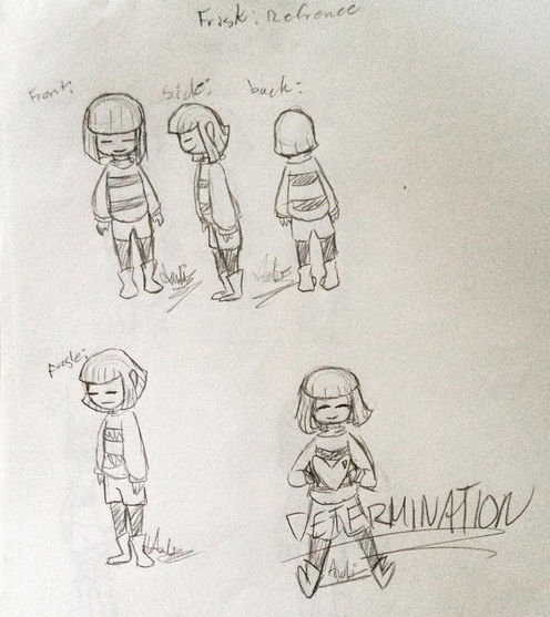 Frisk Reference Drawing Frisk Reference Thing by mlp-moonlightstar on DeviantArt