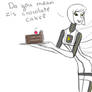 Glados with cake