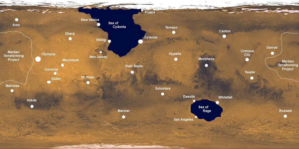 Map of Mars by Thick-McLargeHuge on DeviantArt
