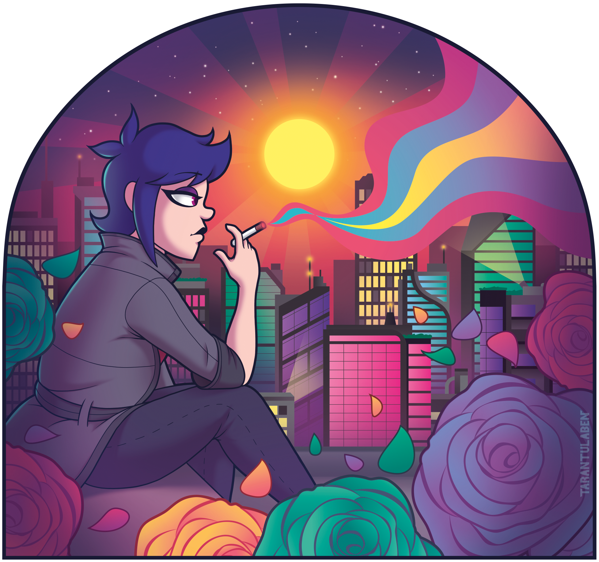 Claire's Skyline by Tarantulaben