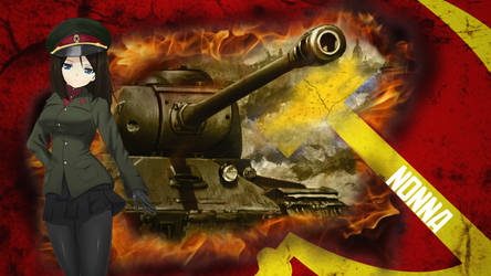 Girls und Panzer Wallpaper - Nonna by Deathvoltz