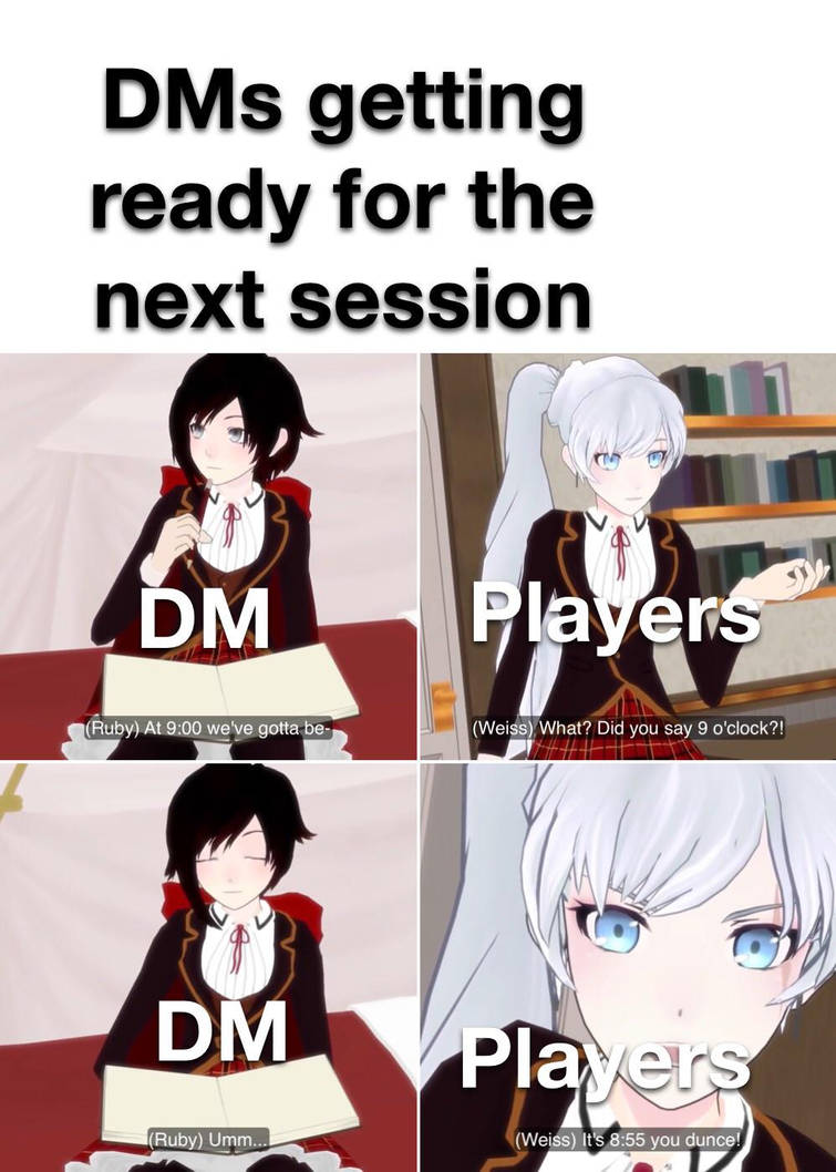 Rpg Mee RWBY Dungeons and Dragons RPG Meme 5 by CommissioneronHiatus on DeviantArt