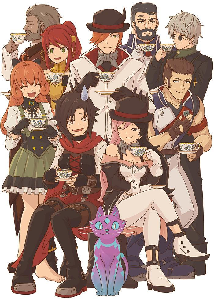 Awkward RWBY Tea Party Art by moaiMsama by CommissioneronHiatus on ...