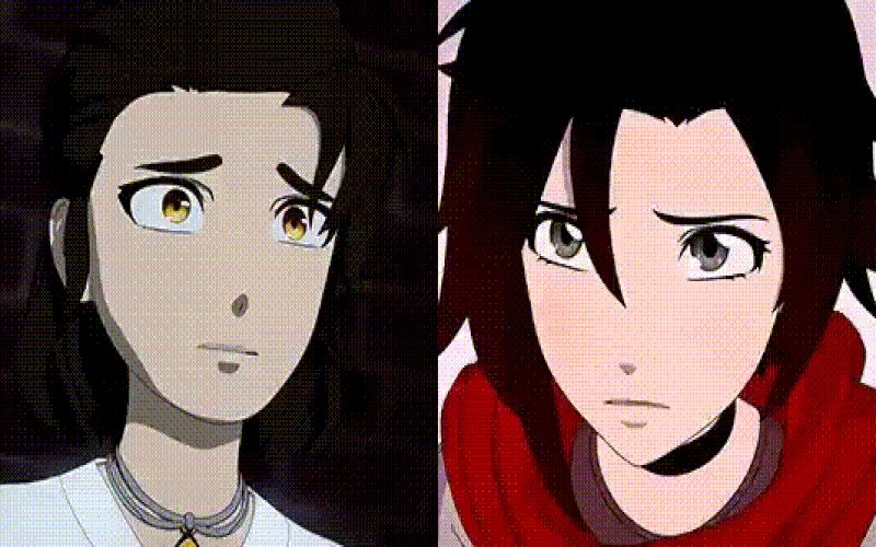 Ruby Cinder RWBY Gif of Ruby Rose and Cinder Fall anger sad by CommissioneronHiatus ...