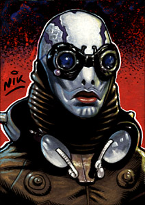 Abe Sapien Hellboy sketch card