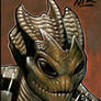Doctor Who Silurian sketchcard