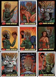 Mars Attacks Heritage sketch cards.