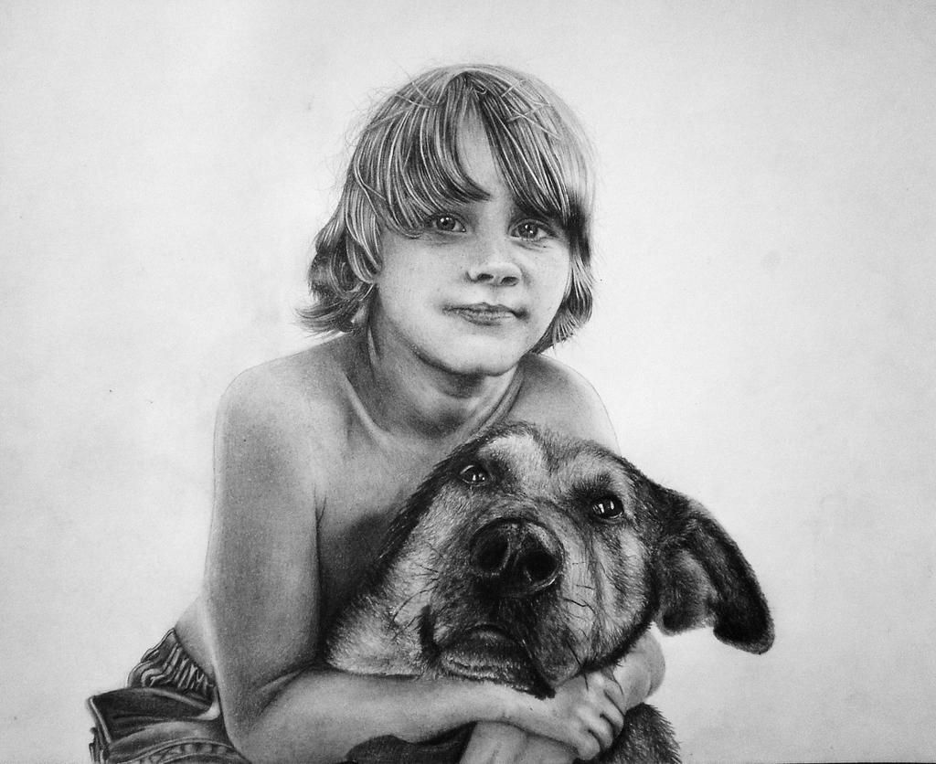 The boy and his dog