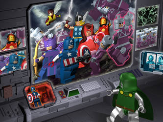 Lego Avengers vs. Doombots