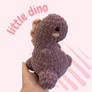 Lil Dino Plushie (Crochet, Handmade)