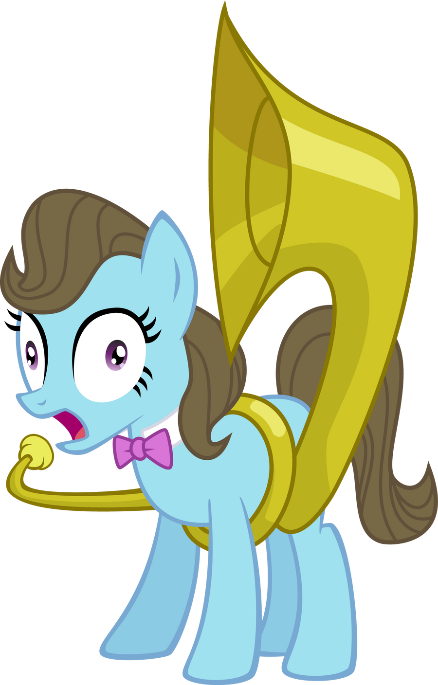 Surprised Sousaphone pony
