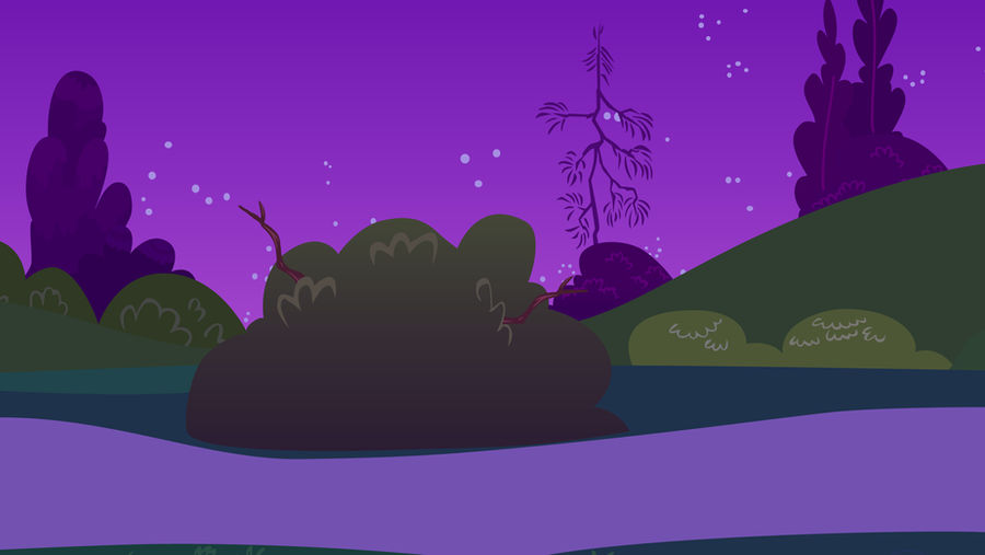 Canterlot Castle Night Garden by CloudshadeZer0