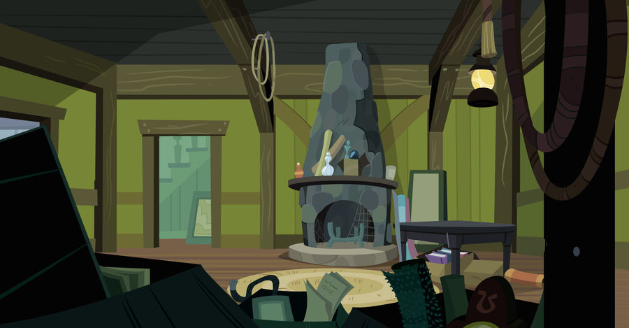 Inside Cranky's House (Customizable Vector)