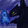 Stitch and Toothless