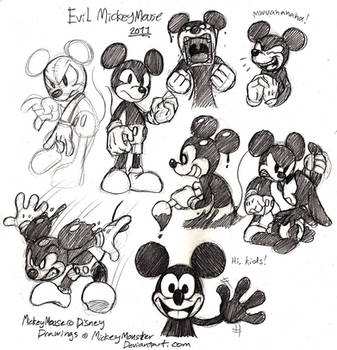 Evil Ink Mickey Mouse Doodling