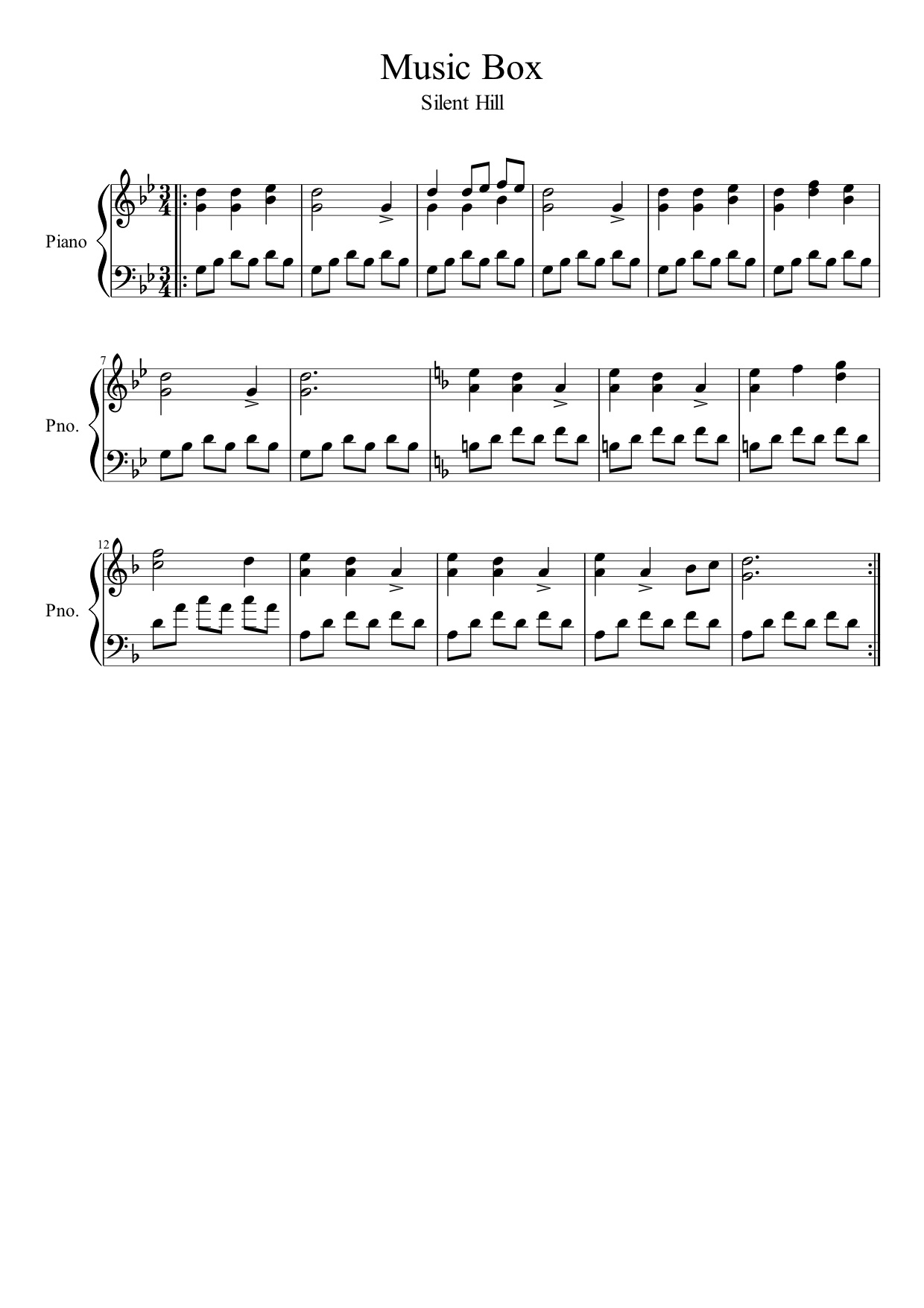 Silent Hill 2 Music Box Sheet Music By Noiporcs On DeviantArt silent-hill-2-music-box-sheet-music-by-noiporcs-on-deviantart