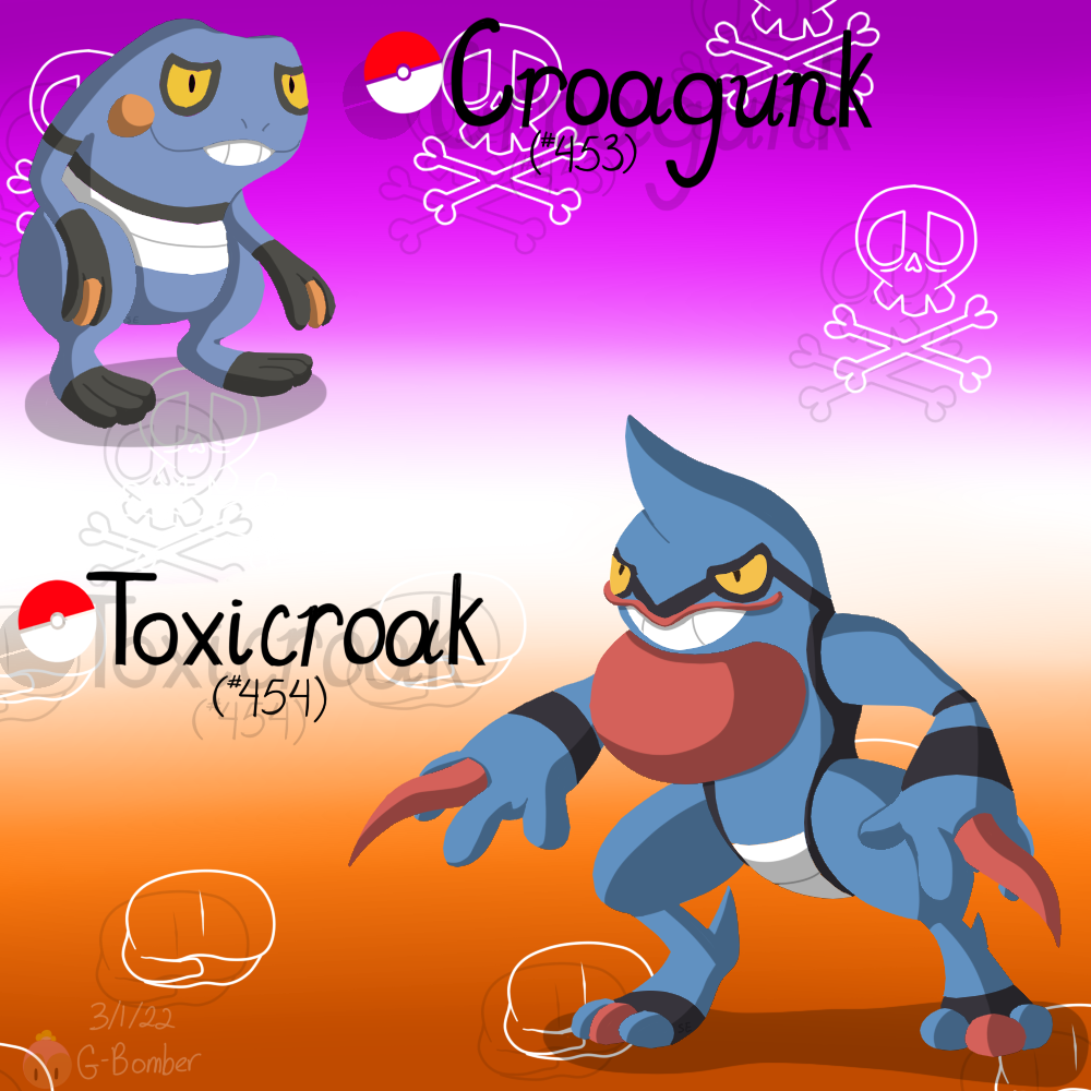 Croagun The Croagunk Line by G-Bomber on DeviantArt