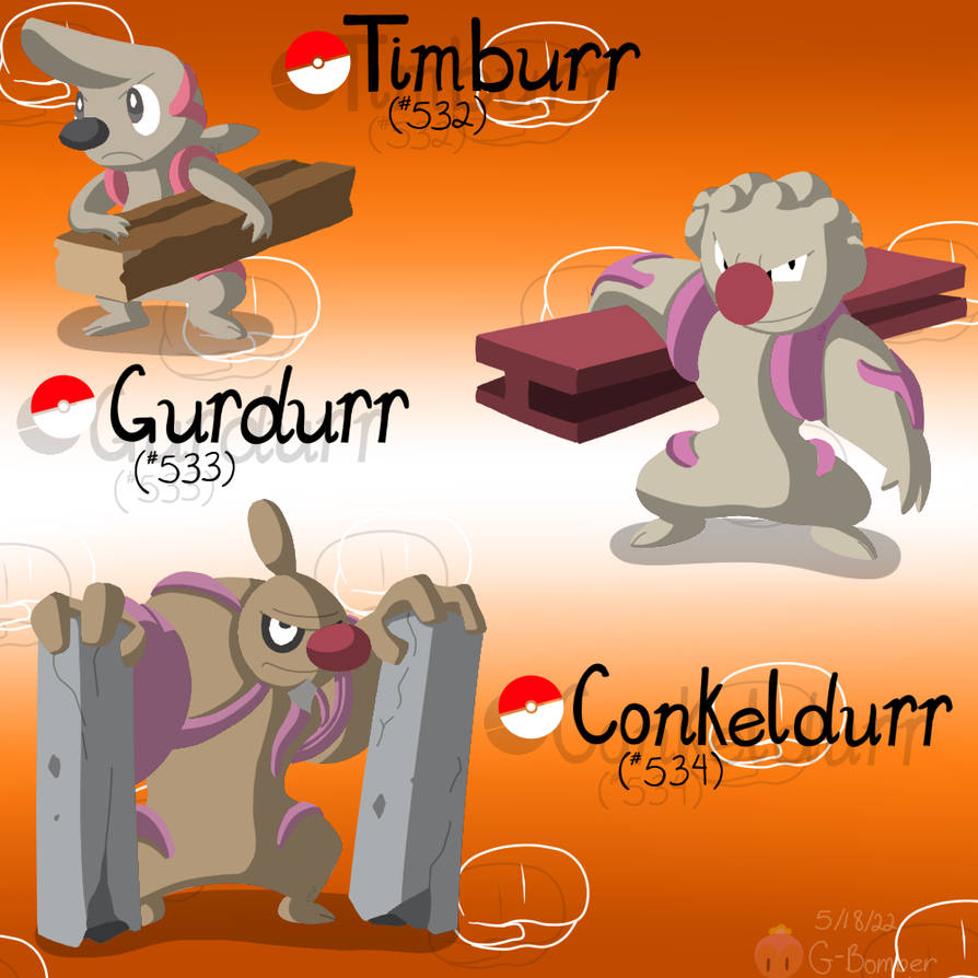 Timber Evolution Line The Timburr Line by G-Bomber on DeviantArt
