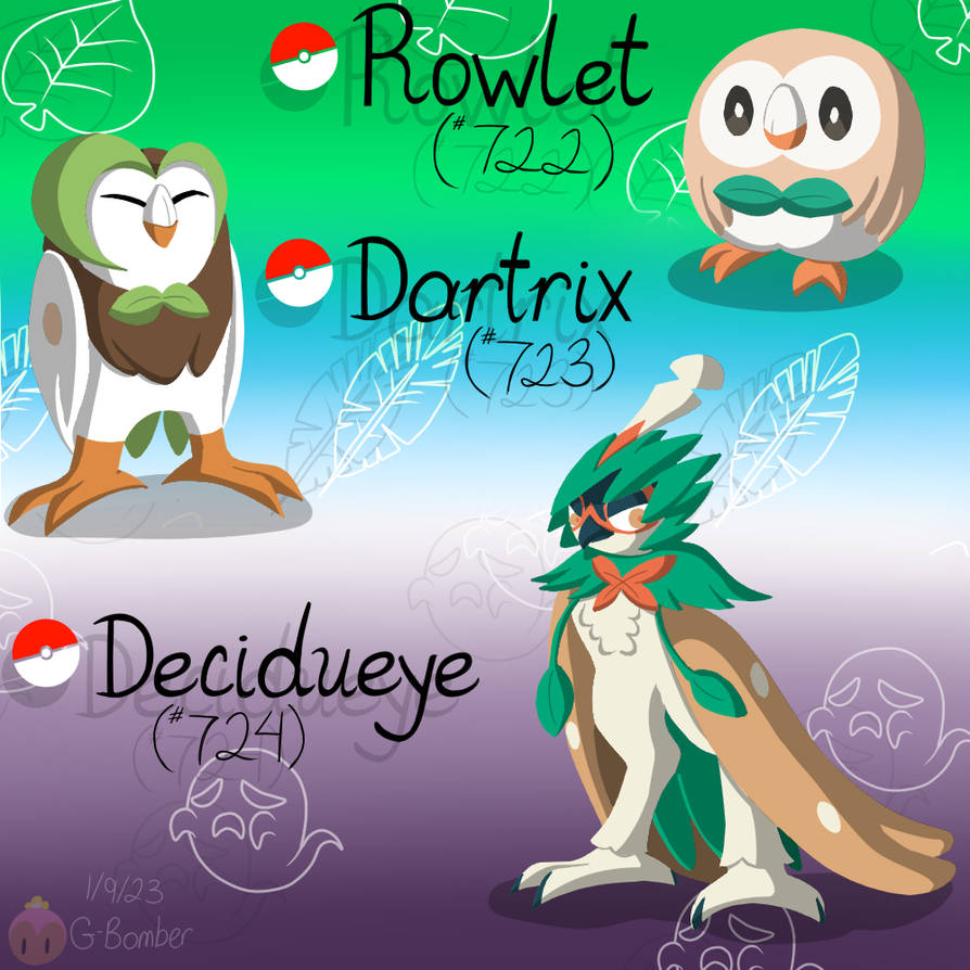 Rowlet Fighting The Rowlet Line by G-Bomber on DeviantArt