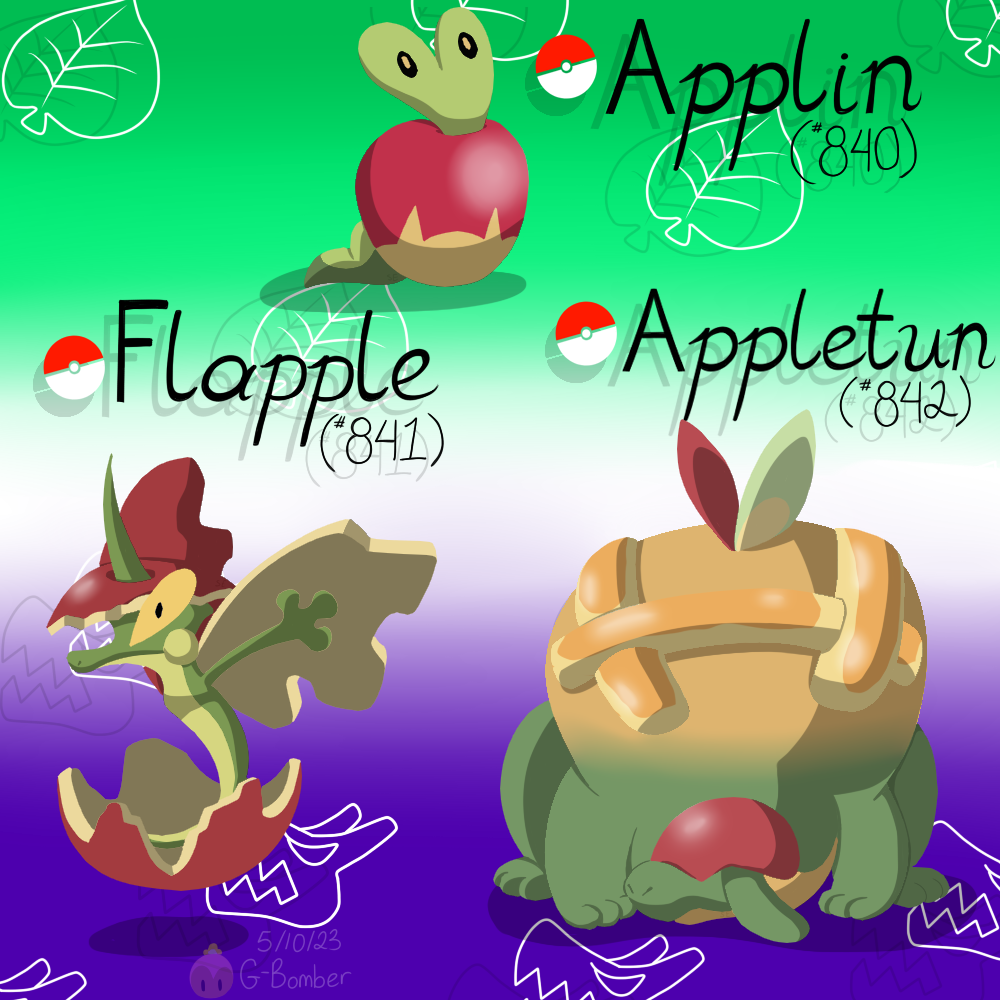 The Applin Family by G-Bomber on DeviantArt