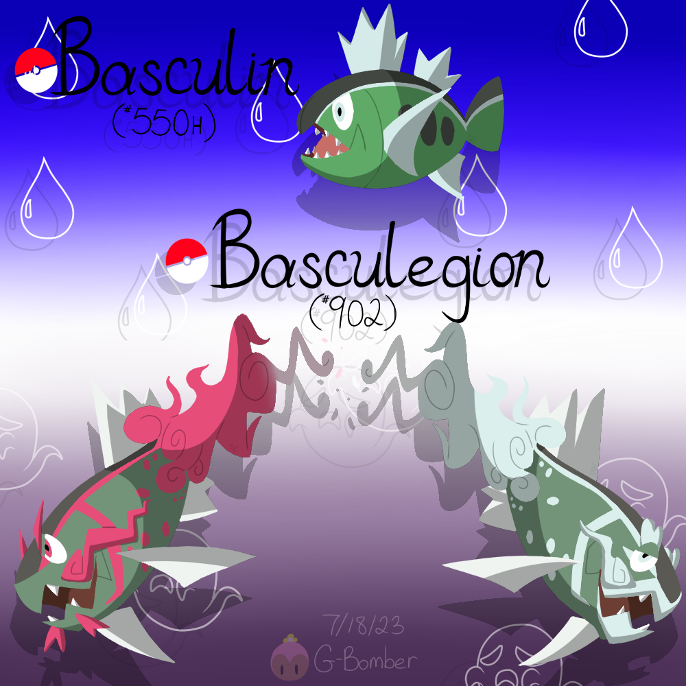 Basculin Evolution Line The Hisuian Basculin Line by G-Bomber on DeviantArt