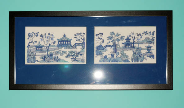 Framed Oriental Blues