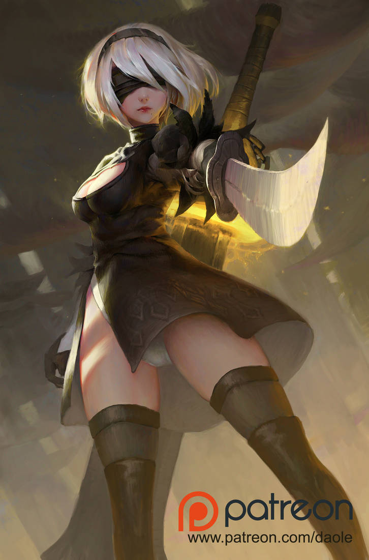 2b NieR: Automata Fanart by letrongdao