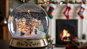 Christmas snow globe