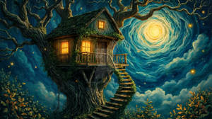 Luminous Treehouse Dream