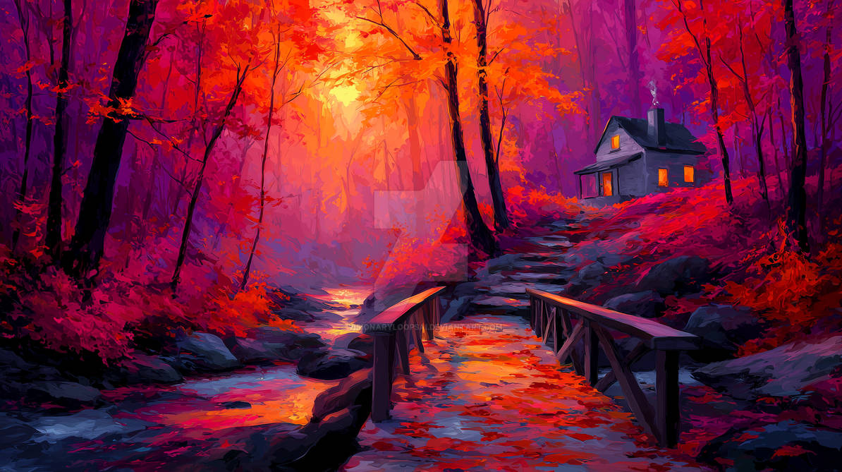 Fantasy Fallscape Fall Fantasy by VisionaryLoopsAI on DeviantArt