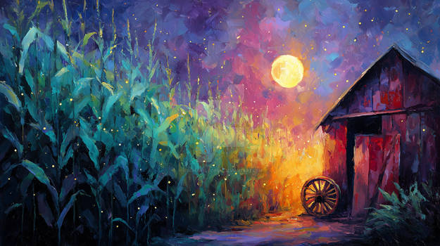The Glowing Cornfield